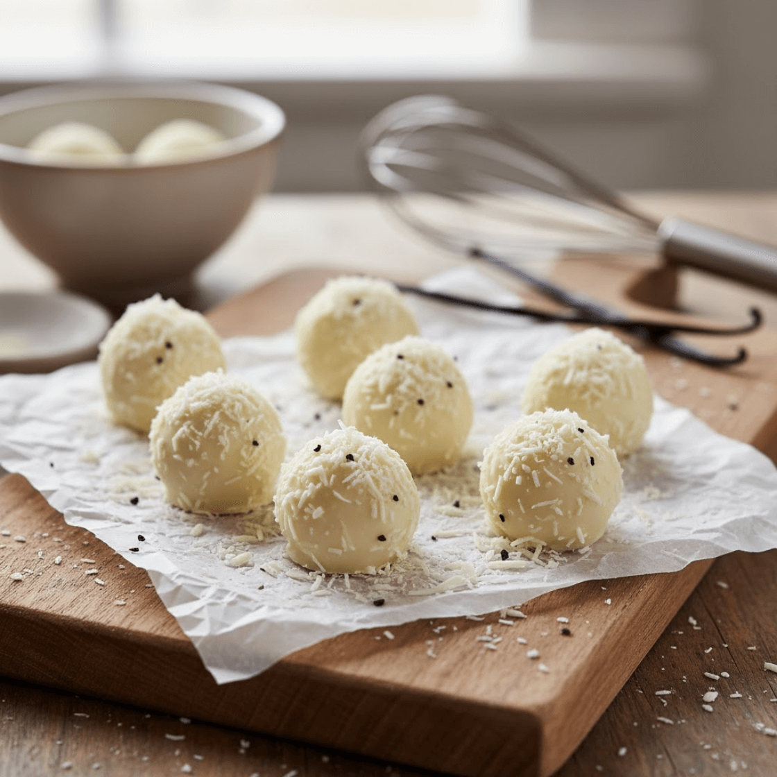 White chocolate trufflles